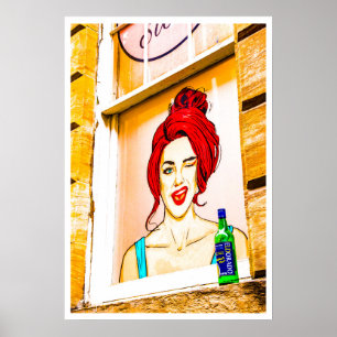 Glasgow city scene poster