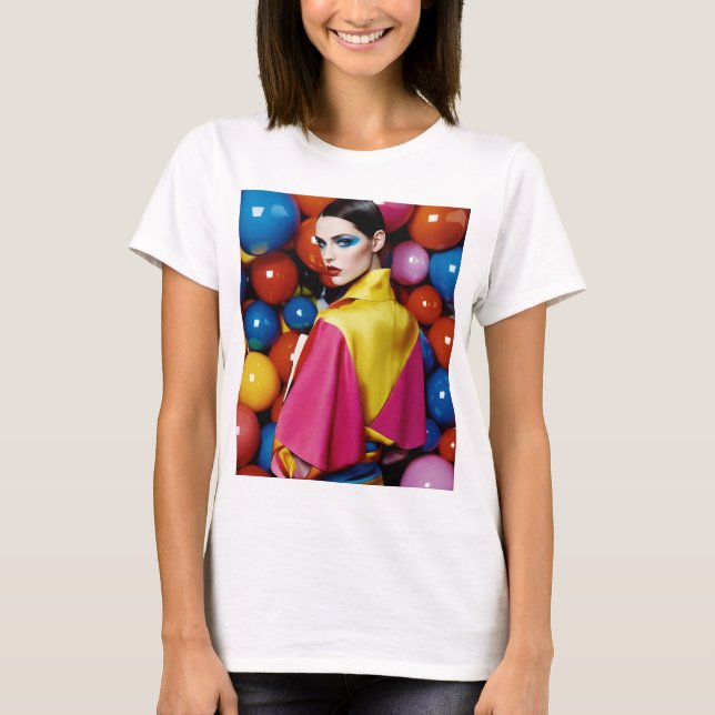 "Glasgow Géométrie : Mode éditoriale" T-Shirt Desi (Devant)