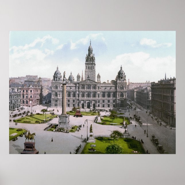 Glasgow George Square Poster (Front)