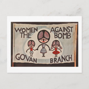 Glasgow Govan Women Against the Bomb Postcard