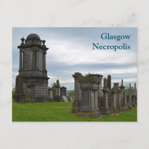 Glasgow Necropolis Graves Postcard