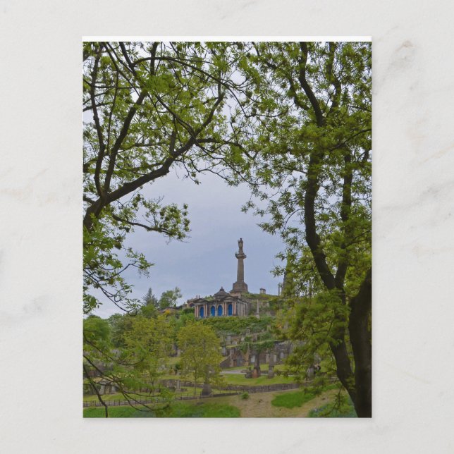 Glasgow Necropolis View Postcard (Front)