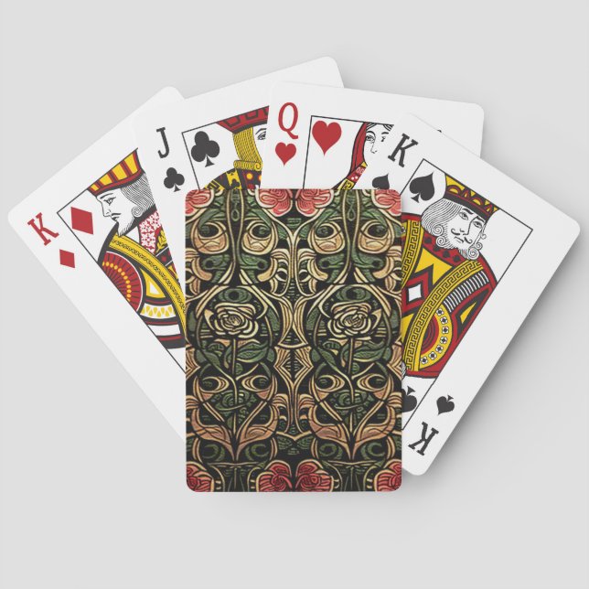 Glasgow Rose, Celtic Knots Playing Cards (Back)
