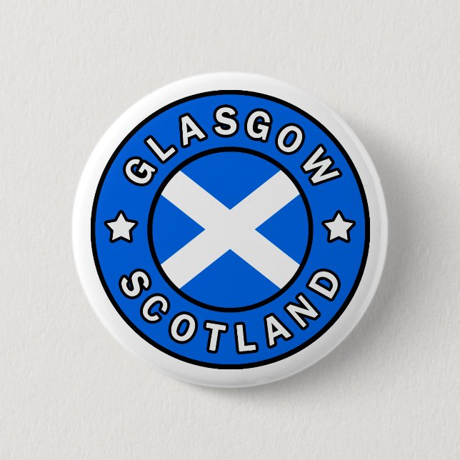 Glasgow Scotland 2 Inch Round Button (Front)