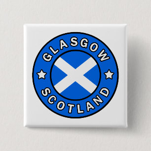 Glasgow Scotland 2 Inch Square Button