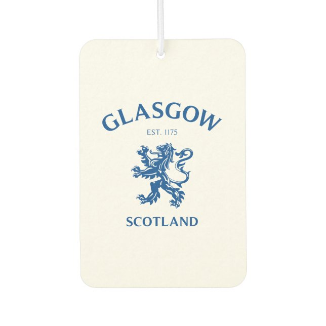 GLASGOW, SCOTLAND AIR FRESHENER (Front)