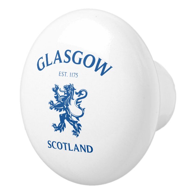 GLASGOW, SCOTLAND CERAMIC KNOB (Right)