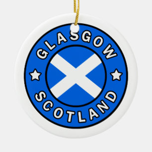 Glasgow Scotland Ceramic Ornament