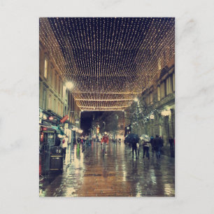 Glasgow Scotland Christmas Lights Holiday Postcard