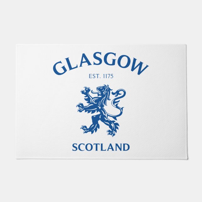 GLASGOW, SCOTLAND DOORMAT (Front)