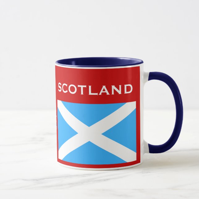 Glasgow* Scotland Flag & Crest Cup (Right)