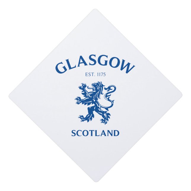 GLASGOW, SCOTLAND GRADUATION CAP TOPPER (Front)