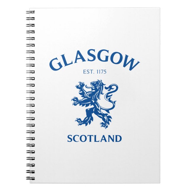 GLASGOW, SCOTLAND NOTEBOOK (Front)