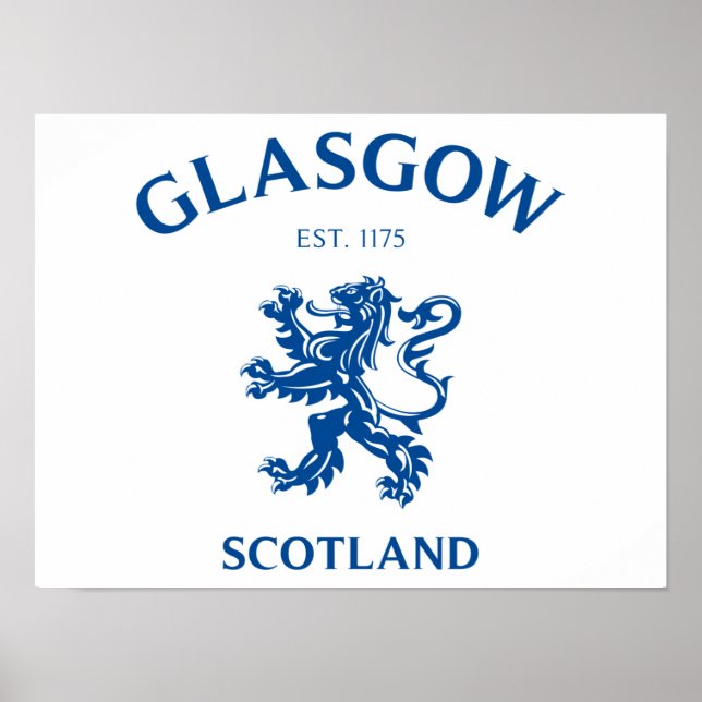 GLASGOW, SCOTLAND POSTER (Front)
