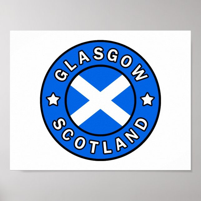 Glasgow Scotland Poster (Front)