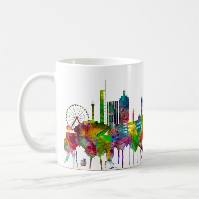 Glasgow Scotland Skyline Coffee Mug (Left)