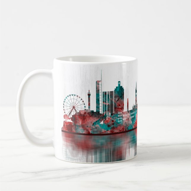 Glasgow Scotland Skyline Coffee Mug (Left)