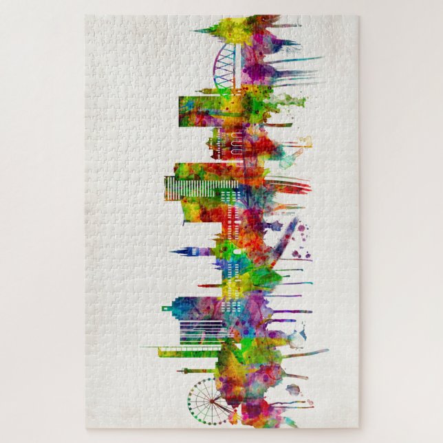 Glasgow Scotland Skyline Jigsaw Puzzle (Vertical)