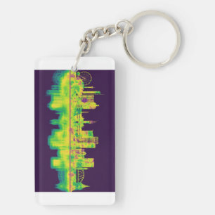 Glasgow Scotland Skyline Keychain