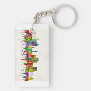 Glasgow Scotland Skyline Keychain