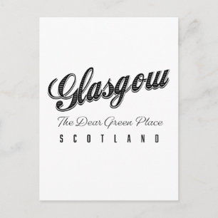 Glasgow Scotland "The Dear Green Place" Postcard