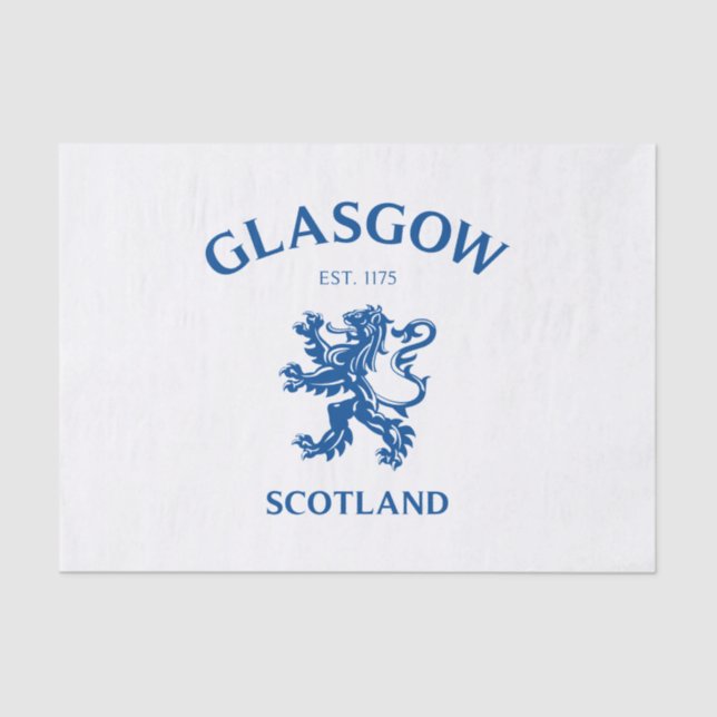 GLASGOW, SCOTLAND TISSUE PAPER (Front)