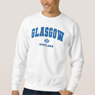 Glasgow Scotland Uk Vintage College Style Sweatshirt