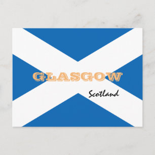Glasgow - Scottish flag & Scotland /sports fans Postcard