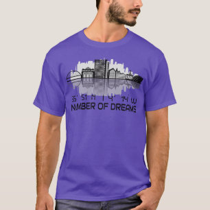 Glasgow Skyline GPS Coordinates City Dream City T-Shirt
