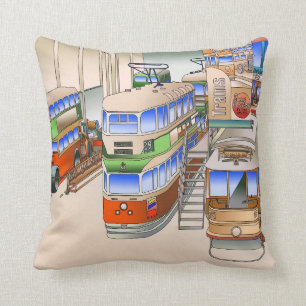 Glasgow Transport Museum Glasgow Scotland Throw Pillow