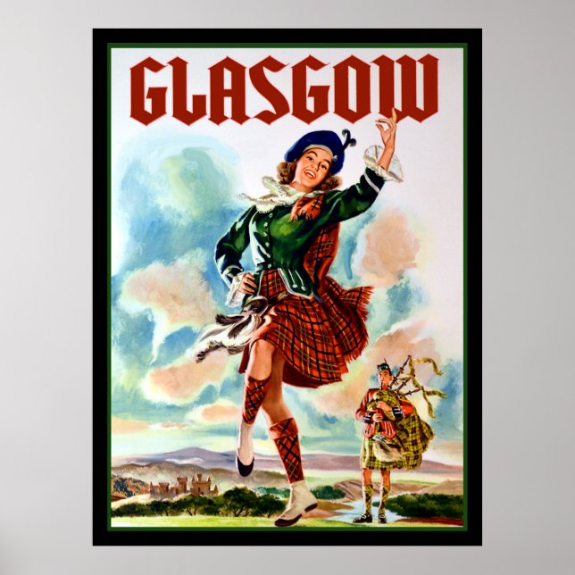 Glasgow Travel Poster (Front)