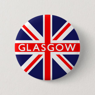 Glasgow UK Flag 2 Inch Round Button