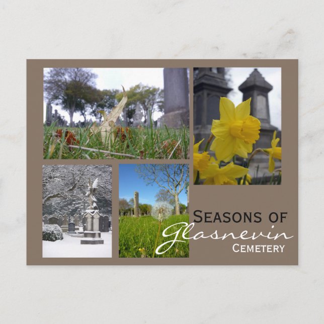Glasnevin Seaseons Collage Postcard (Front)