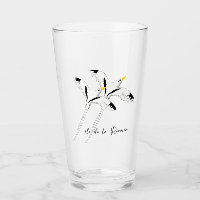 Glass 473ml Straw-in-tail 974 by Namaloue (Front)