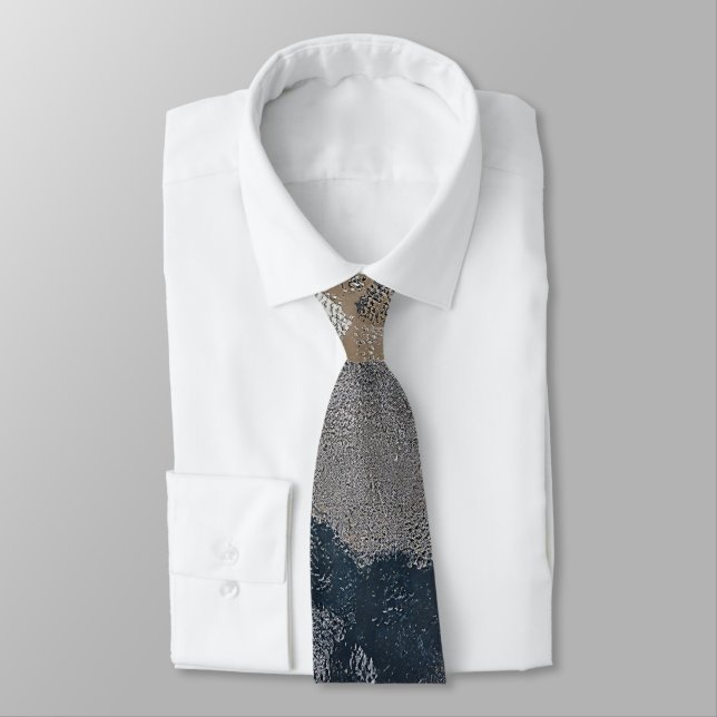 Glass Abstract Design Tie (Tied)