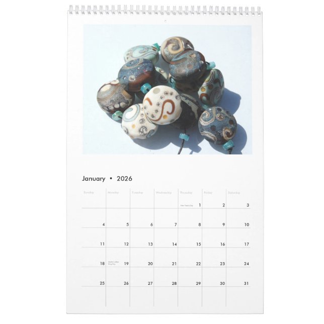 Glass Bead Art by Melissa Vess Calendar (Jan 2026)