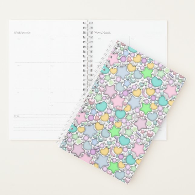 Glass beads, jewellery planner (Display)