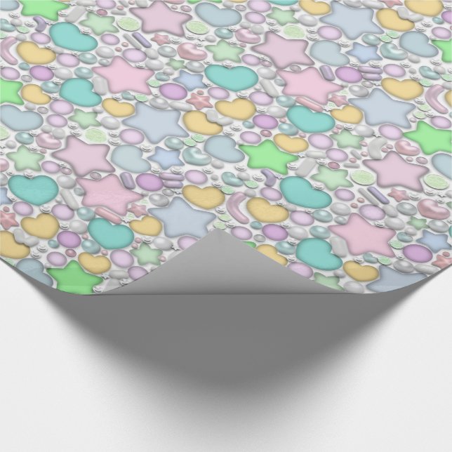 Glass beads, jewellery wrapping paper (Corner)