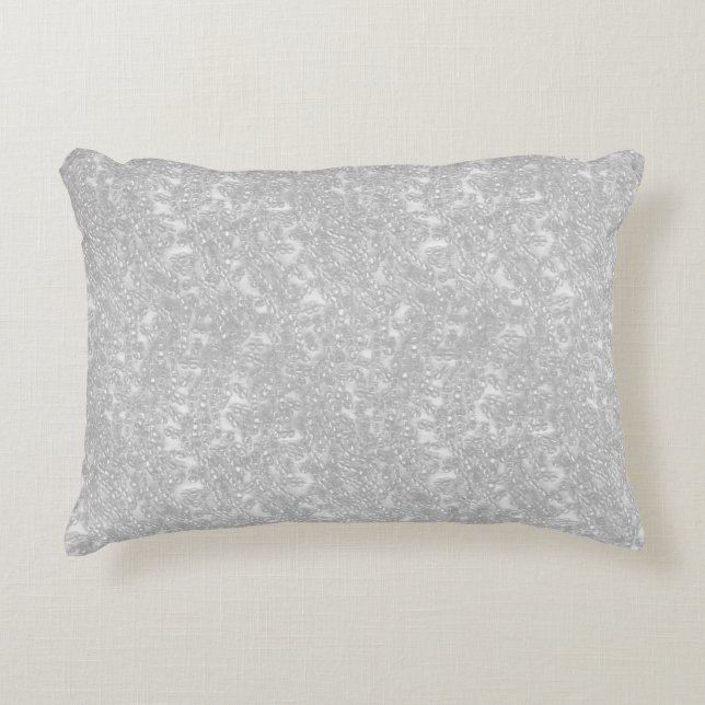 Glass Beads Sparkle Shiny Shimmer Glitter Accent Pillow (Front)