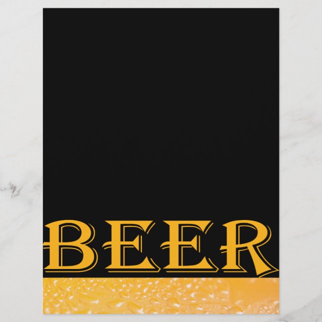 Glass beer flyer (Front)