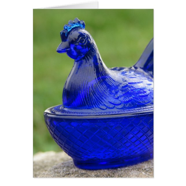Glass bleu vintage (Devant)