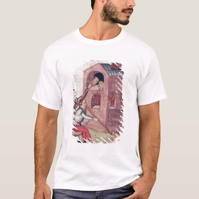 Glass blowers, from 'Tractatus de Herbis' T-Shirt (Front)
