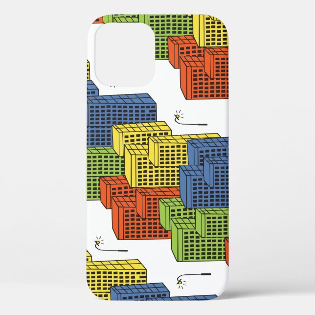 Glass Bottles, Abstract Pattern Design. Case-Mate iPhone Case (Back)