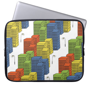 Glass Bottles, Abstract Pattern Design. Laptop Sleeve