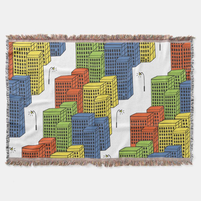 Glass Bottles, Abstract Pattern Design. Throw Blanket (Front)