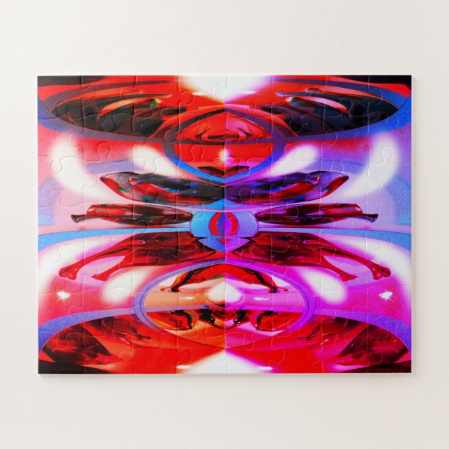 Glass bottles festive art Christmas Jigsaw Puzzle (Horizontal)