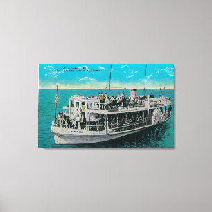 Glass Bottom Boat in Avalon, Catalina Island Canvas Print