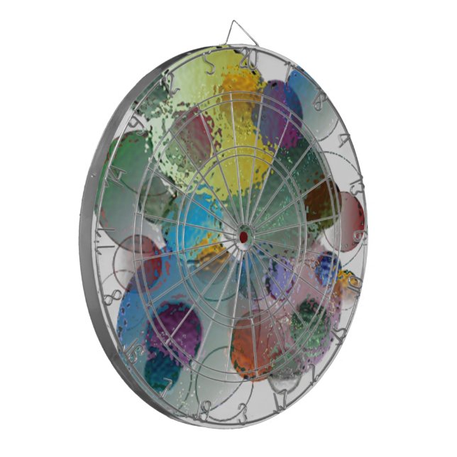 Glass Bubbles Dartboard (Front Left)