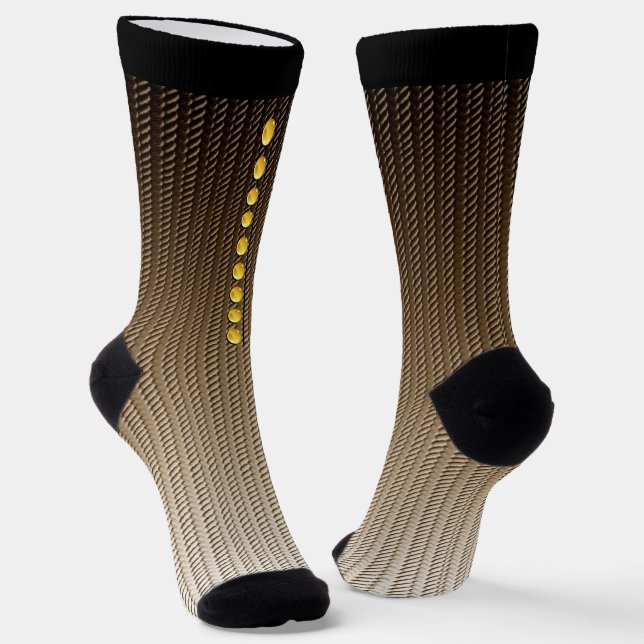 Glass Buttons Socks (Angled)