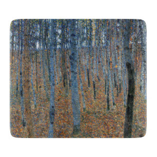 GLASS CHOPPING BOARD : GUSTAV KLIMT : BEECH GROVE